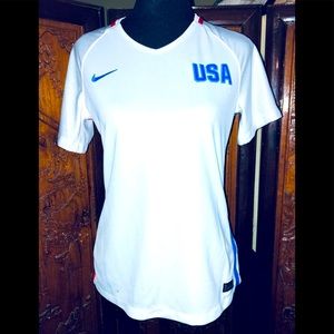 Nike USA Team glitter sleeves top